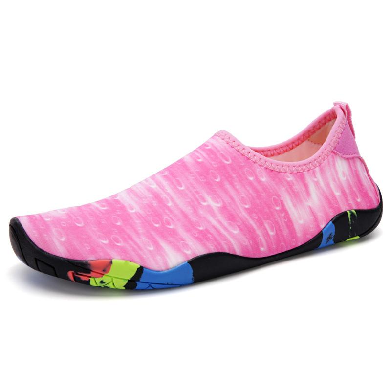 

Summer new creek shoes outdoor wading beach shoes swimming shoes quick-drying skin swimming shoes 26 рожевий
