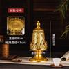 1PC Large vintage and aged golden electronic candlestick, ironwork hollowed-out handicraft, photo prop, atmosphere wind light