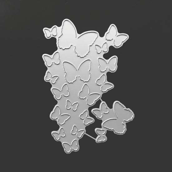 Troquelador de Corte y Repujado Mariposa de Acero al Carbono de Moda para Scrapbooking Álbum DIY