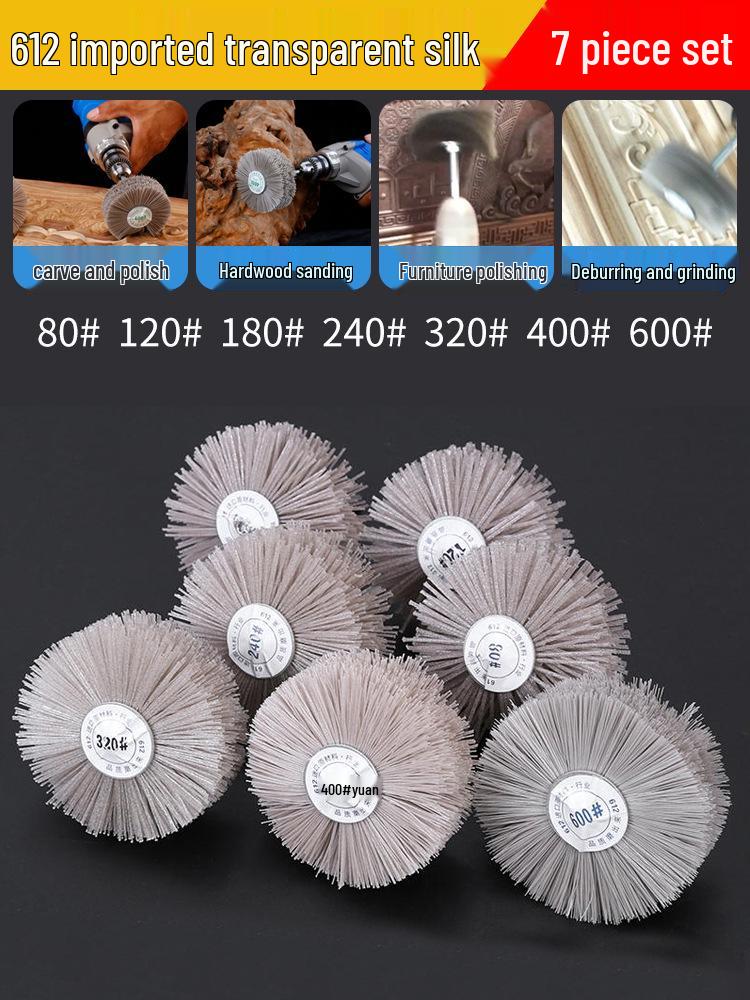DuPont Silk Nylon Wood Carving & Polishing Wheel with Flower Head Design