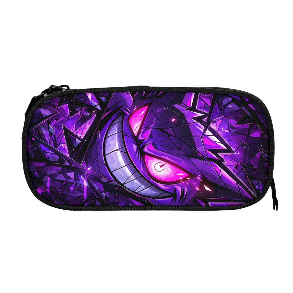 Custom Pokemon Gengar Pumpkin Halloween Large Capacity Bags for Child School Pencil Bag for Boys Gilrs Kids