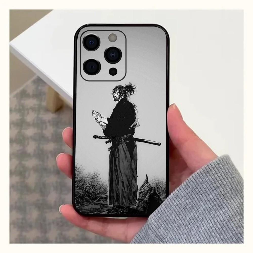 

Vagabond Miyamoto Musash Phone Case For Apple iPhone 15,14,13,12,11,Pro,X,XS,Max,XR,Plus,Mini Soft Black Cover iPhone11PROMAX