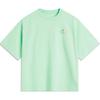 Li Ning Sports Trend Series Printed Letter Round Neck Comfortable Breathable Loose Short Sleeve T-Shirt Women T-Shirts Cool-Green AHSU360-3