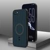 3D Leather Texture Wireless Charging ShockProof Magnetic Case For iPhone 7 8 SE 2020 2022  Phone Cover