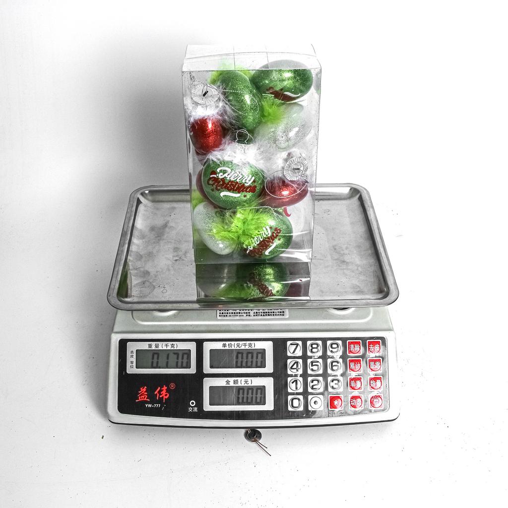 Pachet 12 bucăți de ornamente pentru pomul de Crăciun cu păr verde, elemente de decorațiuni drăguțe