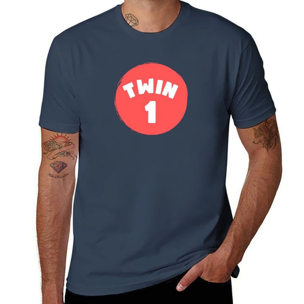 Twin 1 Twin 2 Matching Outfits For Twins TShirt Work Comfort For Unisex TShirt