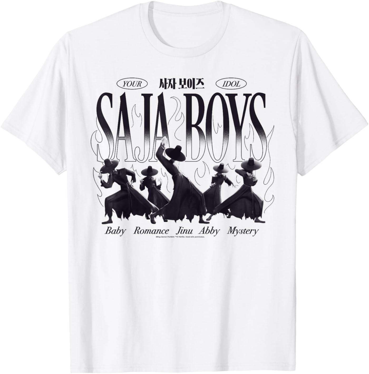 Kpop Demon Hunters Saja Boys Your Idol Demon Forms T-Shirt XXL
