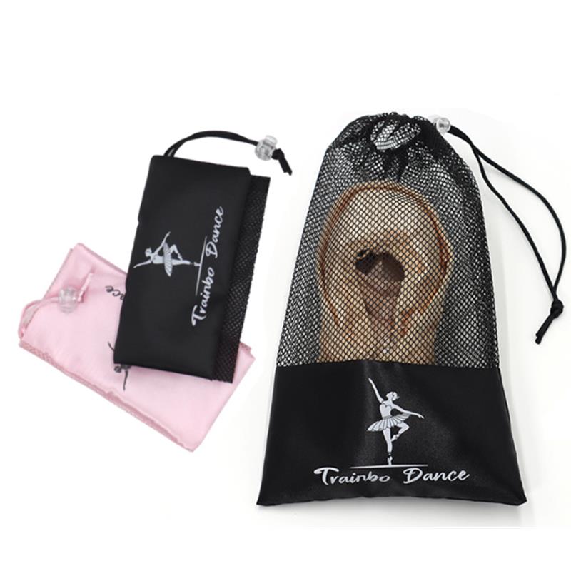 3PCS Pink White Dance Bag Shoes Storage Pouch Ballet Organizer Handbag Bags Pouches Satin Ballet Shoe Bag Dance Shoes Pouch