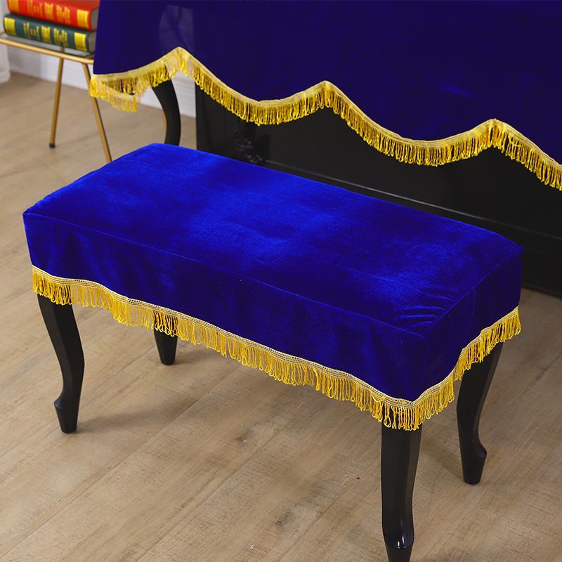 Husă pentru scaun de pian din catifea cu ciucuri Huse de protecție pentru jumătate de praf