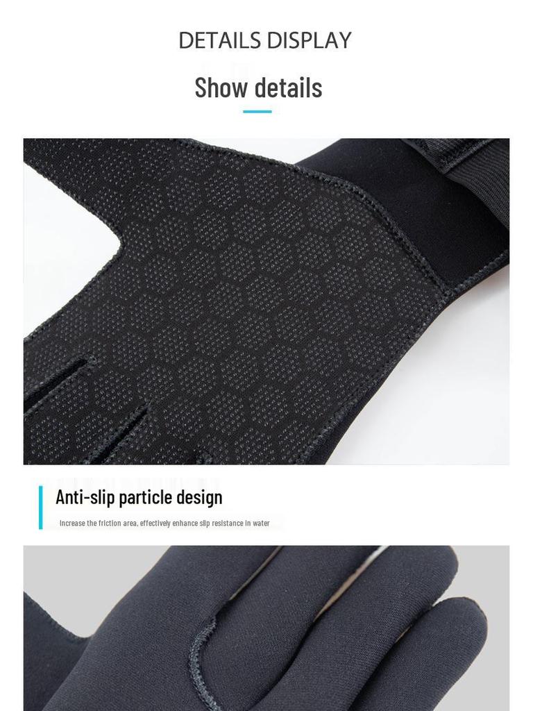 Unisex Anti-Slip Snorkeling and Diving Gloves - Wear-Resistant, Anti-Sting, Cold Protection, Warmth, Ideal for Swimming, Fishing, and Jellyfish Safety