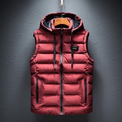 Giacca Casual Larga da Uomo Gilet Senza Maniche con Cerniera Autunno Inverno Caldo Gilet da Uomo Colletto