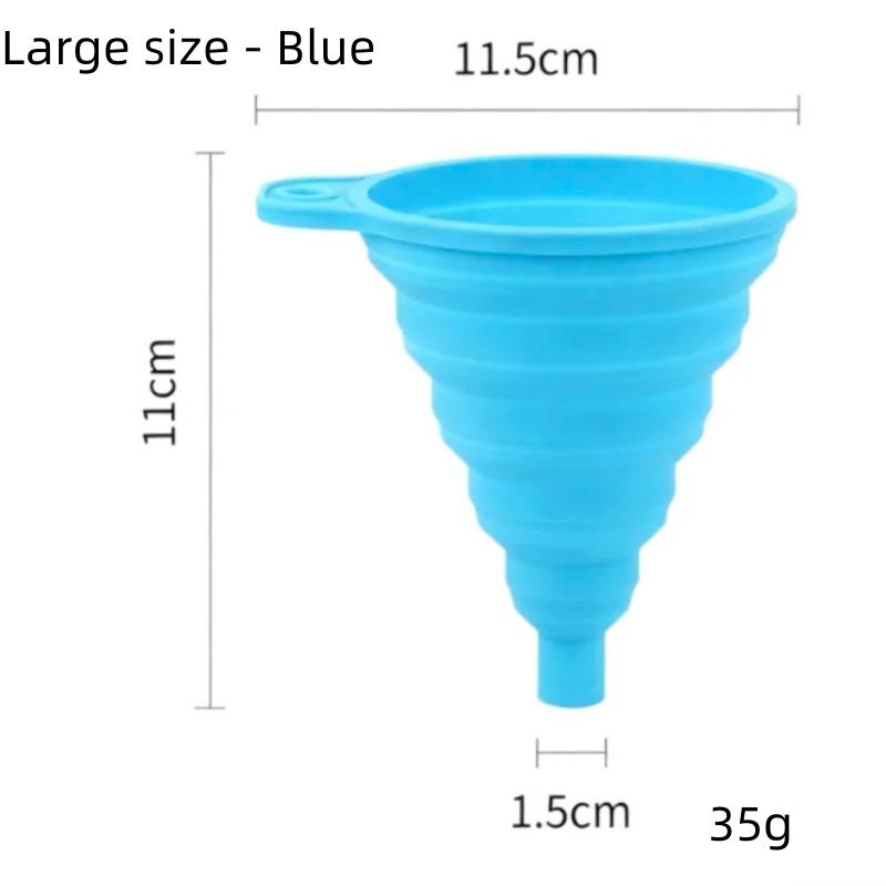 1/3/5/10 pcs S L Folding Silicone Funnel for Filling Bottles Kitchen Silicone Funnel Collapsible Kitchen Gadgets Oil Filler