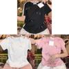 Tshirt With Butterfly Bow Pattern Polyester Short Sleeve Summer Casual Top For Women