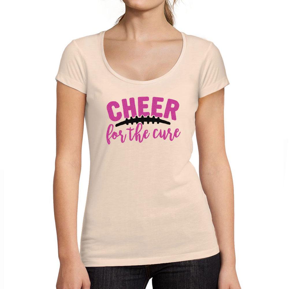 Ultrabasic Tee-Shirt Femme Col Rond Decollete Cheer For The Cure