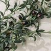 Handmade Artificial Olive Fruit Branch Elegant Fake Olive Tree  Outdoor Indoor