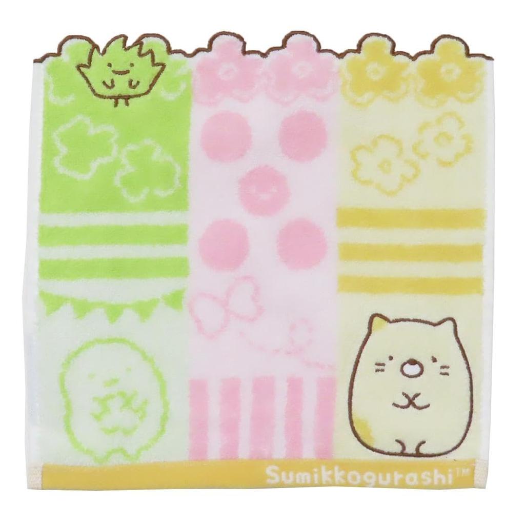 Marushin Mini Sumikkogurashi Chambre Antibacterial and Hand Birthday 6575032300 Towel, Cat, 100% Cotton, Deodorizing, Towel, Handkerchief, Gift, Gift,