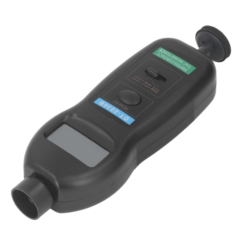 Digitaler Drehzahlmesser 5-stellige LCD-Anzeige Hand-Drehzahlmesser Kontakt- und fotoelektrischer Drehzahlmesser