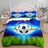 Football Duvet Cover Set 3D Soccer Printed Boys Teens Bedding Set Sports Theme Double Queen King Size 2/3pcs Comforter Cover