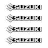 2/4Pcs 3D Aluminum Car Audio Speaker Decorate Badge Sticker for Suzuki Swift SX4 Samurai Sport Jimny Grand Vitara Alto GW250  Splash Swace