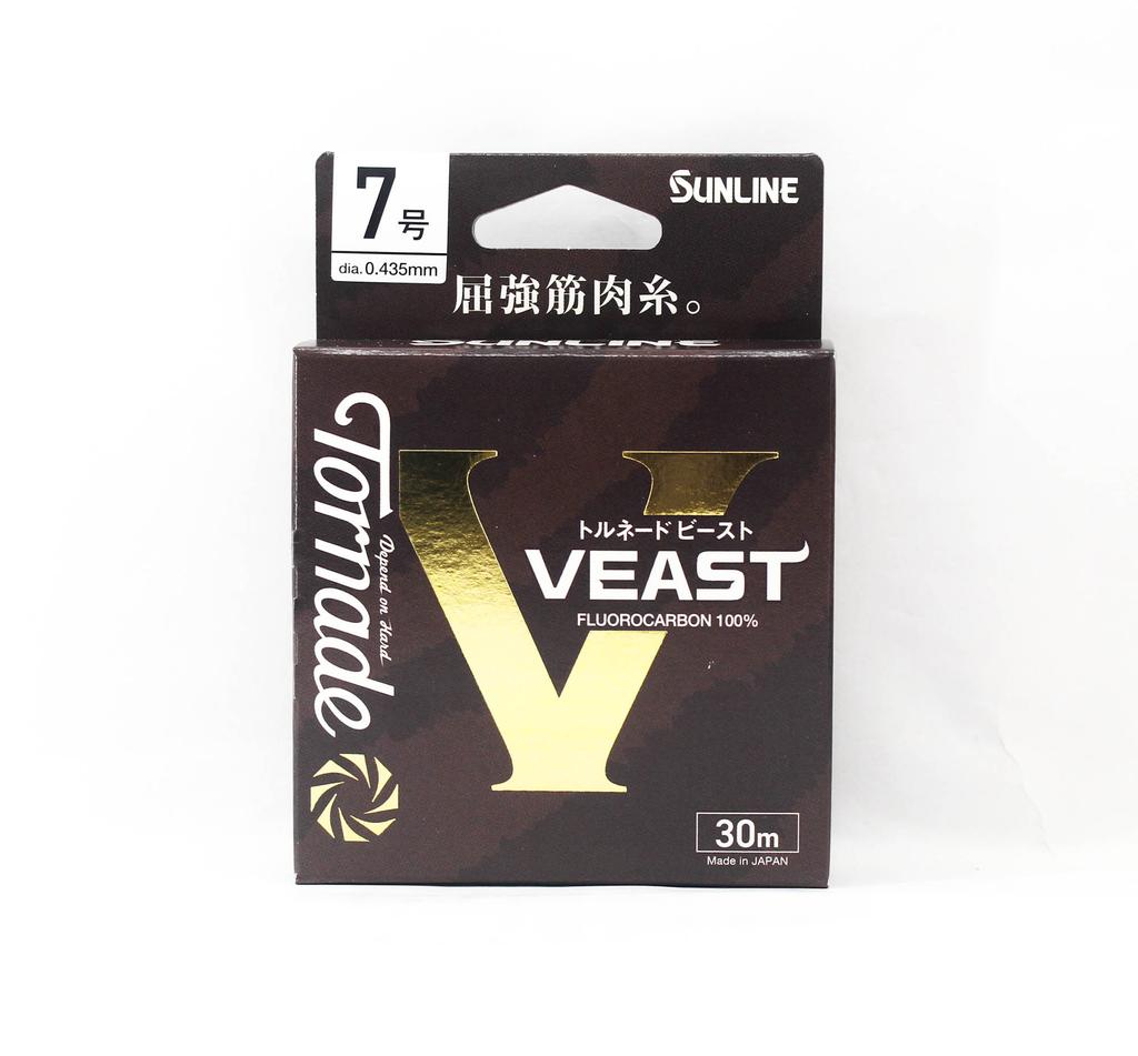 Sunline Fluorocarbon Leader Tornado Veast HG 30m Size 7 (0760)