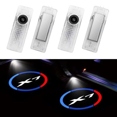 2 adet LED Araba Kapı Karşılama Işıkları Nezaket Lamba Logosu Gölge Projektör Oto Dekoratif Aksesuarları BMW X1 X2 X3 X4 X5 X6