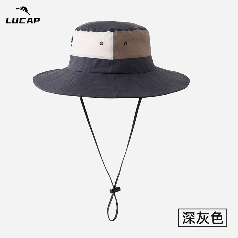 Sun Hat Men's Summer Full Face Sun Protection Bucket Hat Outdoor Mountaineering UV Protection Sun Hat Fishing Mountaineering Hat