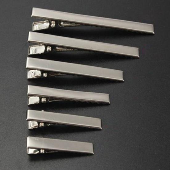 50 Pcs Metal Single Prong Alligator Women Hair Clips Barrette DIY 32mm-75mm