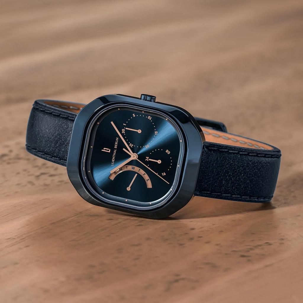 Lilianthal Berlin Multifunction Made In Blue Watch, Germany, M1-005-CSB009ES, Women's,