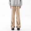 Men's Retro Wide-Leg Cargo Pants - Trendy, Loose, Straight-Leg Design for Spring/Autumn 2025
