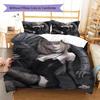 Amane Misa Death Note Pattern Bedding,Quilt Set Quilt Cover Pillowcase Home Birthday Gift (1 * duvet cover + 2 * pillowcase, without core)