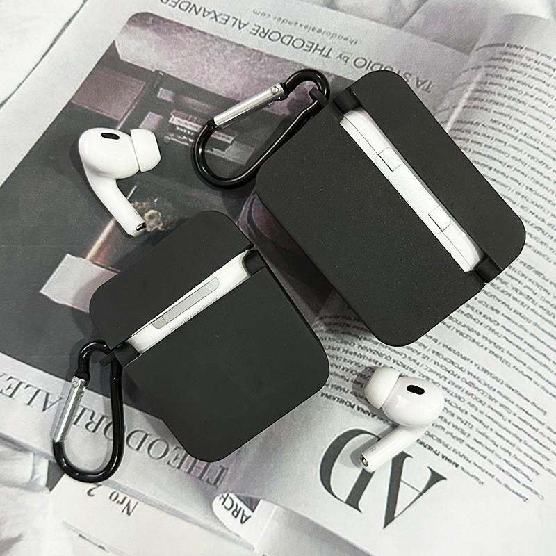 Black Star for AirPods Apple Bluetooth Wireless Headset Case Square Creative Trendy