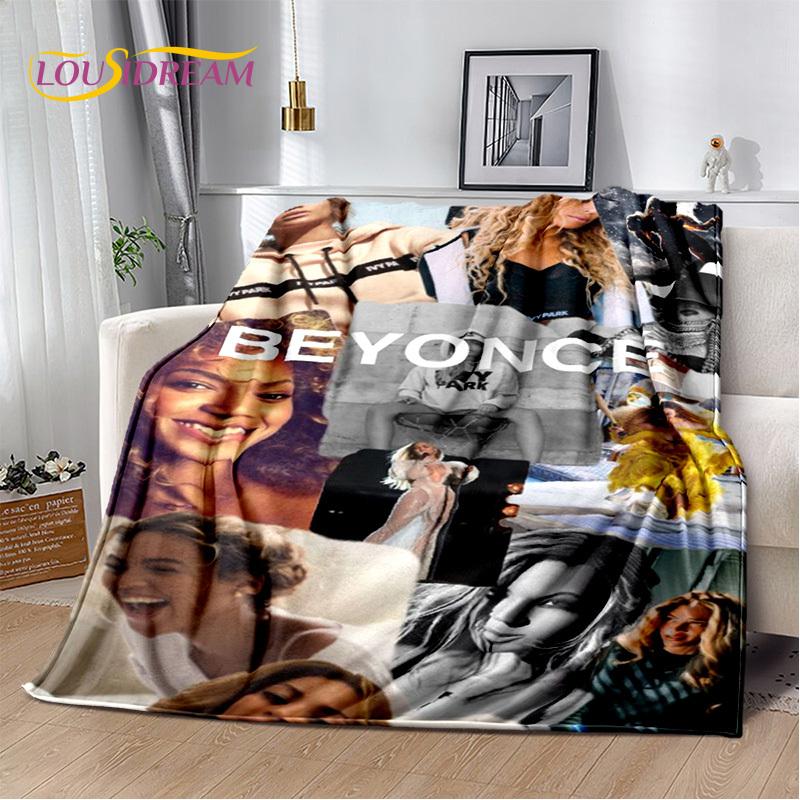 3D Latest Beyonce Giselle Knowles Soft Plush Blanket,Flannel Blanket Throw Blanket for Living Room Bedroom Bed Sofa Picnic Cover