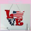 Charming American Independence Day Wooden Love Hanging Decor For Home And Hotel Display