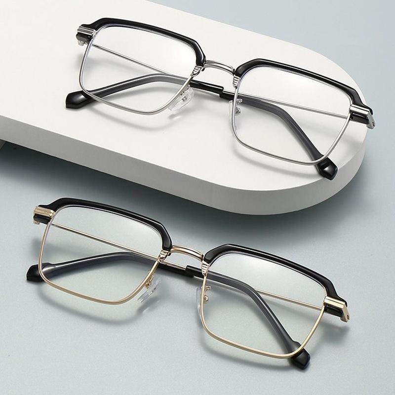 Classic personalized black eyebrow anti-blue reading glasses retro square reading glasses middle-aged and elderly reading glasses