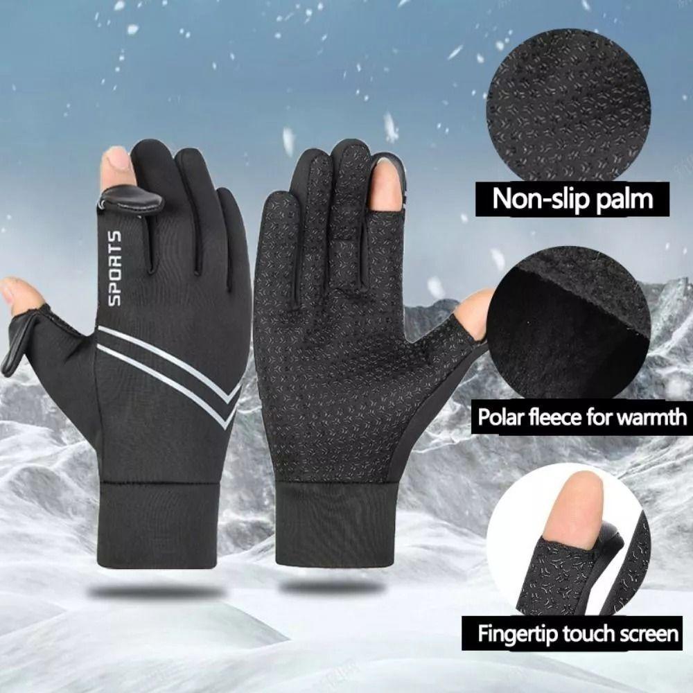Touchscreen Cycling Gloves Double Layer Ski Gloves Unisex Winter Gloves