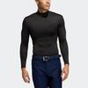 Adidas Golf Thermal Half Neck Fitted Workout Top Men tops Black FS7033