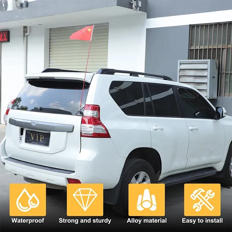 Car Tailgate Antenna Flagpole Bracket For Toyota Land Cruiser Prado FJ150 150 2010-2023 Antenna Flagpole Mounting Metal Base