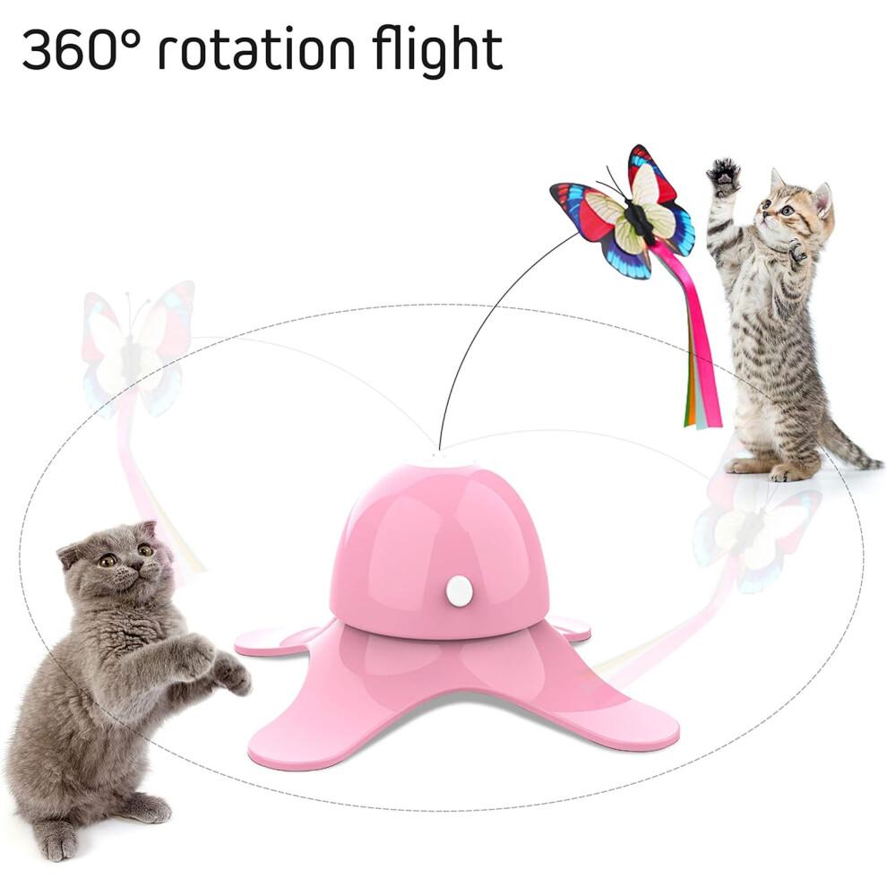 Interactive Cat Toy for Physical Exercise, Smart Sensor Motion-Activated ABS Material Pet Entertainment Device, Ideal for Indoor Cats and Kittens (Hig