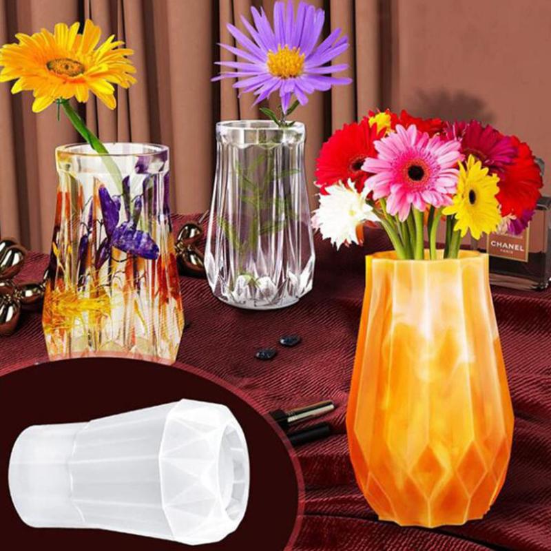 Vase Epoxy Resin Mold Flowerpot Plant Pot Silicone Mould Diy Craft Decor