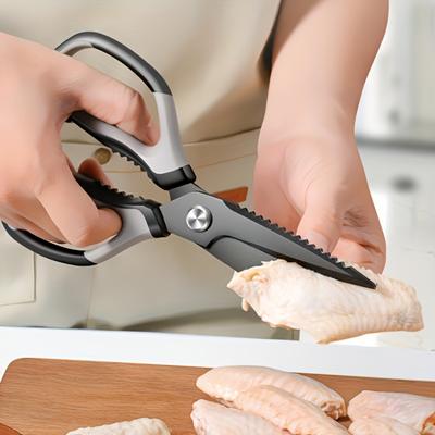 Heavy-Duty Chicken Bones Scissor Black Kitchen Shear Multifunctional Kitchen Scissor Poultry