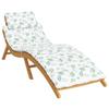 Sun Lounger Cushion Leaf Pattern Oxford Fabric