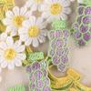 Computer Embroidery Cartoon Fruit Butterfly Lace Petal Hand Account Diy Clothing Accessories Water Soluble Embroidery Ribbon Cloth Sticker