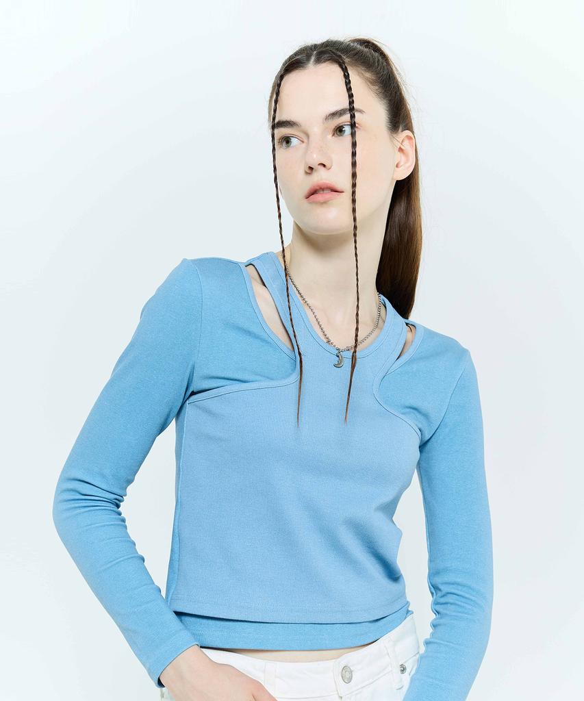 LARTIGENT L6 Pigment Double T-Shirt(Blue)