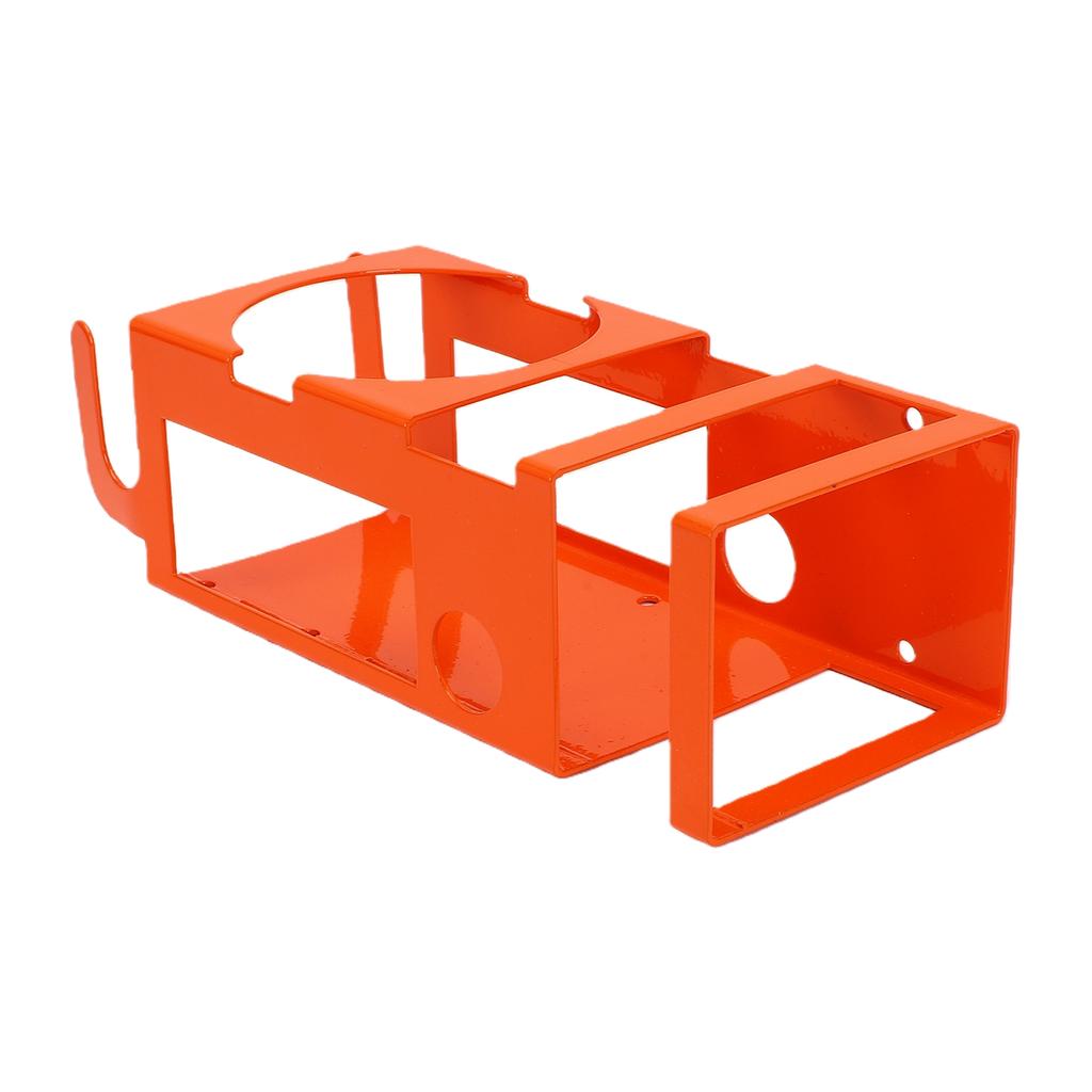 Orange Mug Drink Holder Wall Mounted Mug Cup Holder Multifunctional Metal Storage Bracket for Garage Workshop