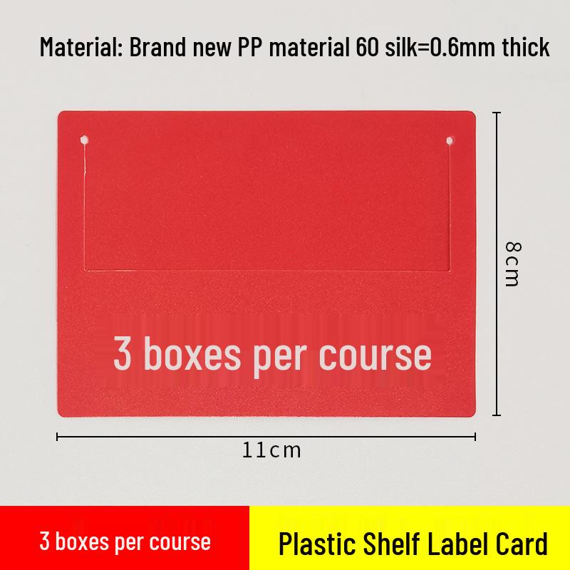 Transparent PVC Shelf Label Sleeve for Pharmacy and Baby Store Price Tags