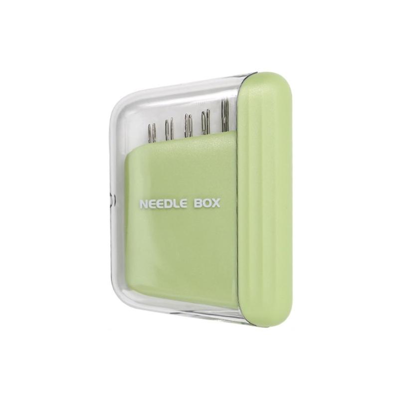 

Магнітний тримач для голок, коробка для зберігання з 10 швейними голками з нержавіючої сталі, портативне приладдя для шиття, для вишивки зелений