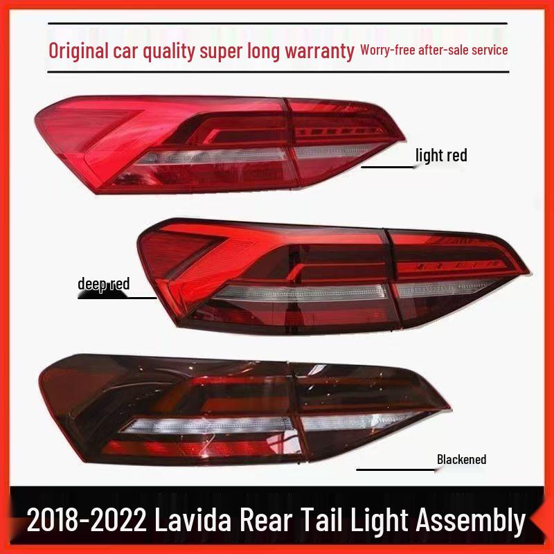 

Compatible Tail Light Assembly for Volkswagen Lavida Plus (2018-2021) - Left & Right Rear Turn Signal, Brake, and Reverse Lights 18-20 Lavida (Light)
