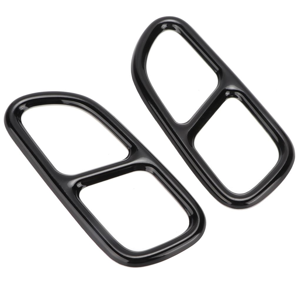 2pcs Exhaust Tip Trim Frame Quad Outlet Replacement for MercedesBenz CLA SLK R172 SL R231