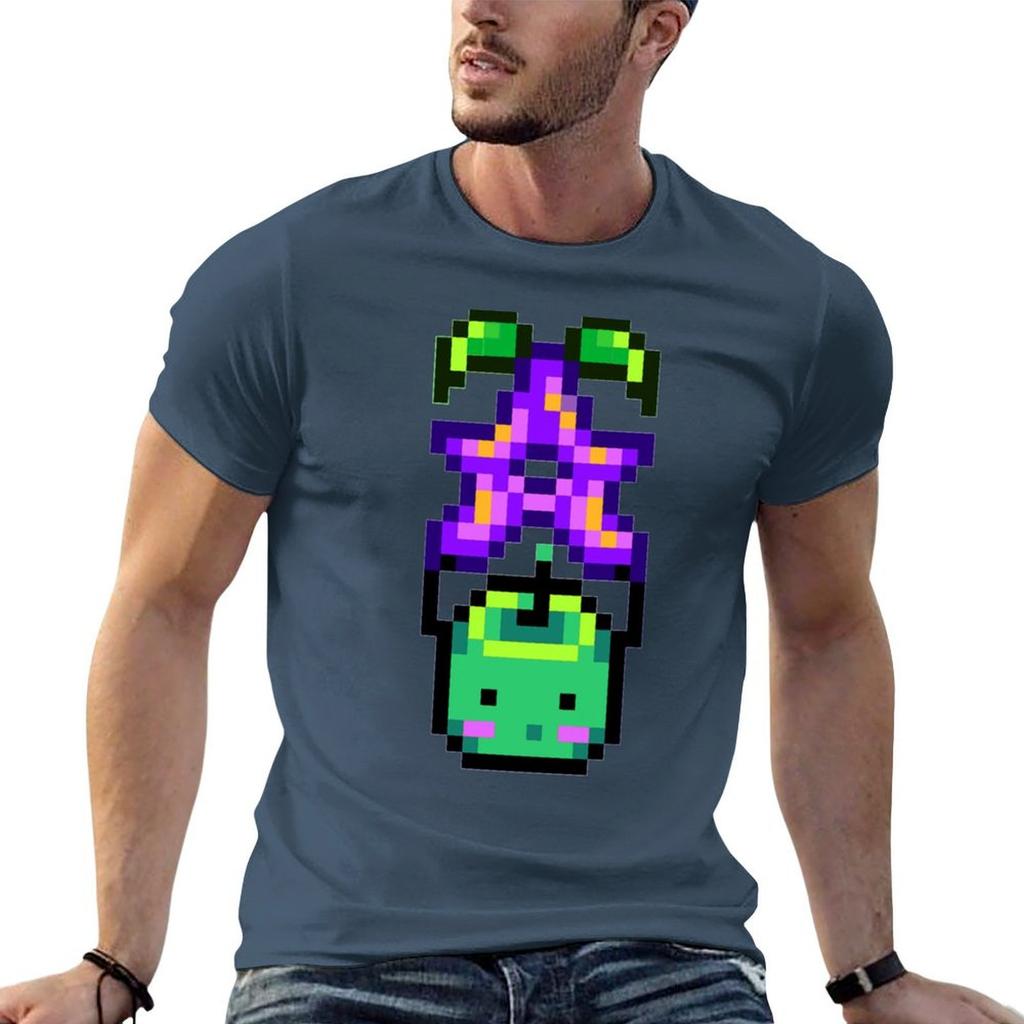 Stardew Valley  Junimo with Stardrop TShirt Casual Trendy Short Sleeve TShirt