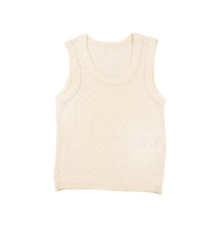 

Жаккардовая майка Sema Baby Sevi без рукавов - кремовая, для детей 2 лет